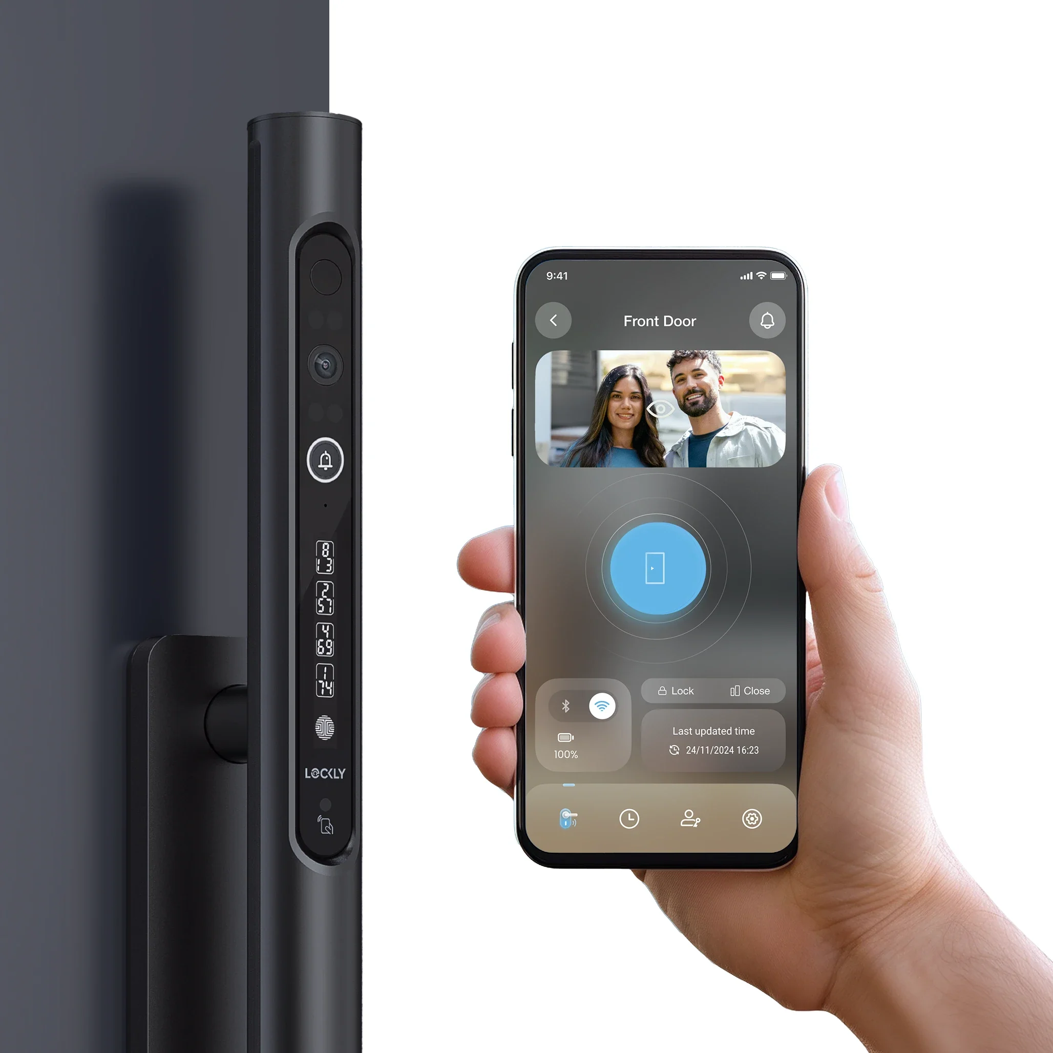Lockly Styla Designer Handlebar Video Smart Lock - Image 4