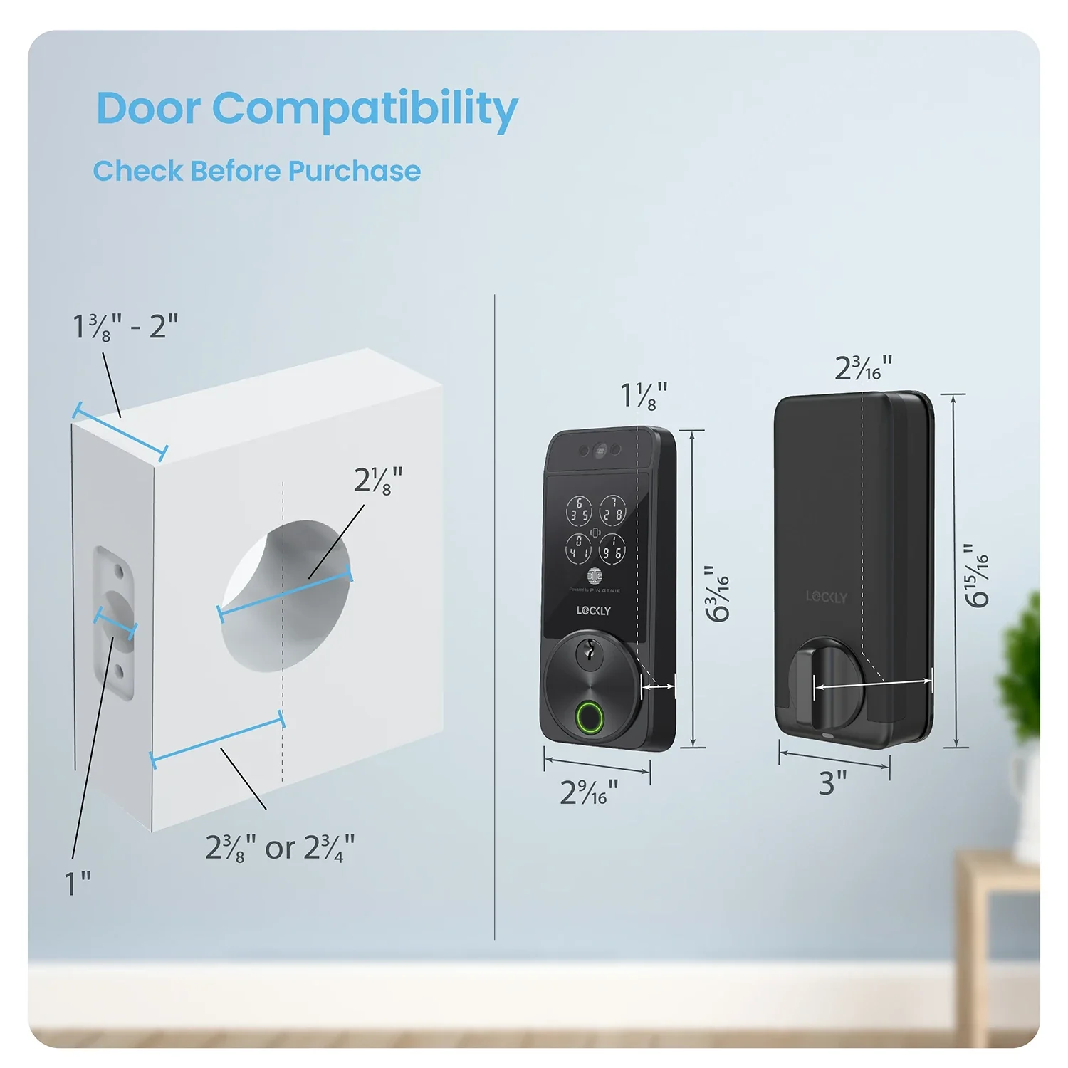 Lockly Visage Zeno Series Facial Recognition Deadbolt - Image 7